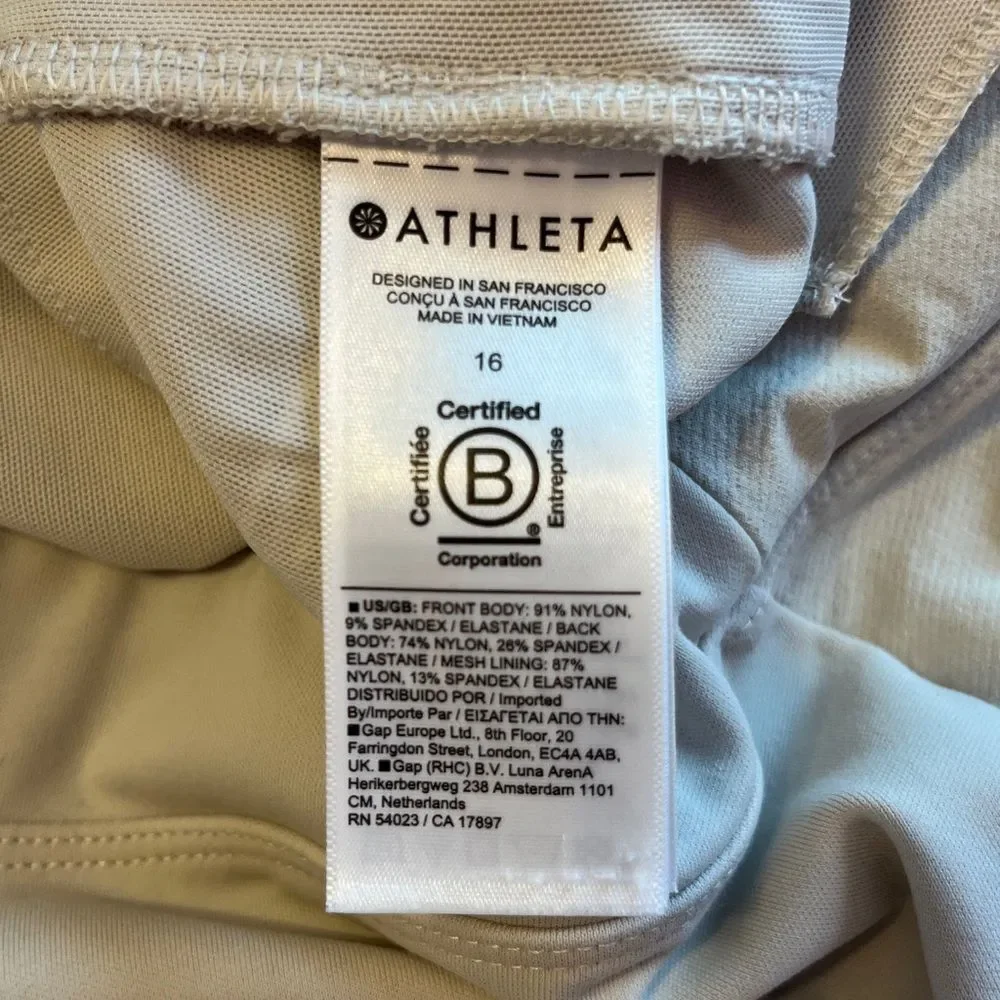 Athleta Headlands Hybrid Pant Birch Gray Sz 16 Stretch Hiking Outdoor Gorpcore - Picture 10 of 12